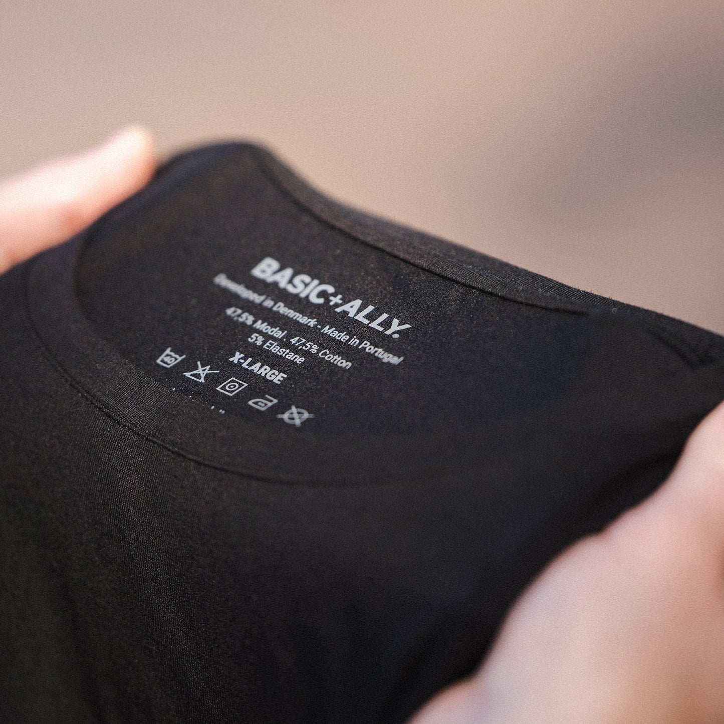 3 stk Sorte Basic T-shirts