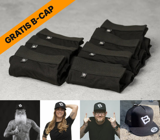 7 par boxers + 1 cap