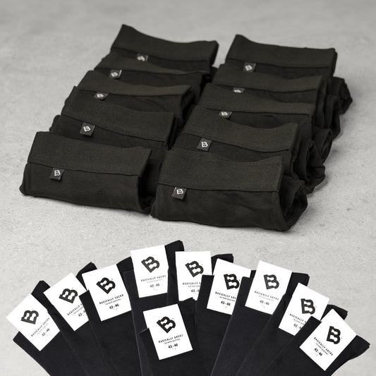 10 par boxers + 10 par strømper