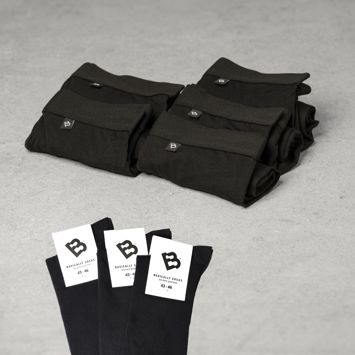 5 par boxers + 3 par strømper