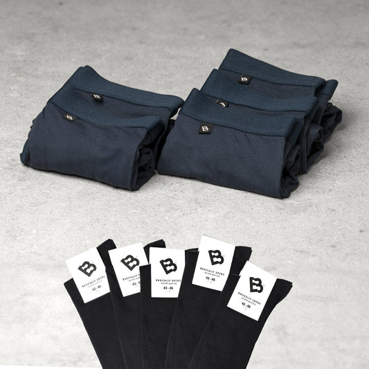 5 boxers + 5 strømper