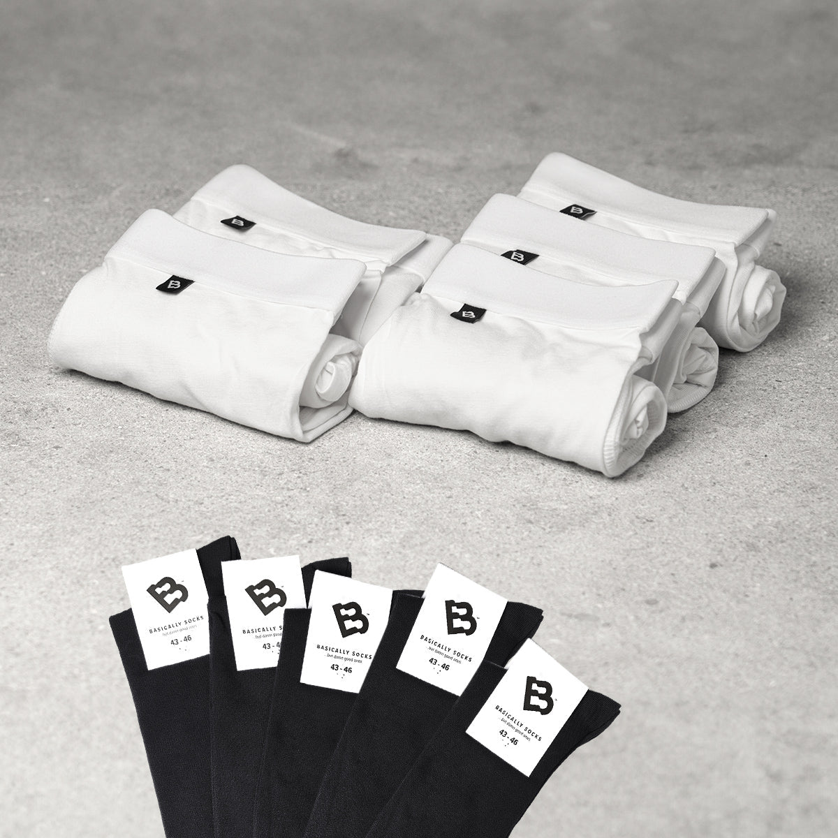 5 par boxers + 5 par strømper