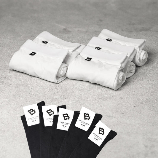 5 par boxers + 5 par strømper